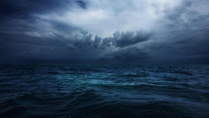 storm stormy ocean blue nature water sky cloud 2k