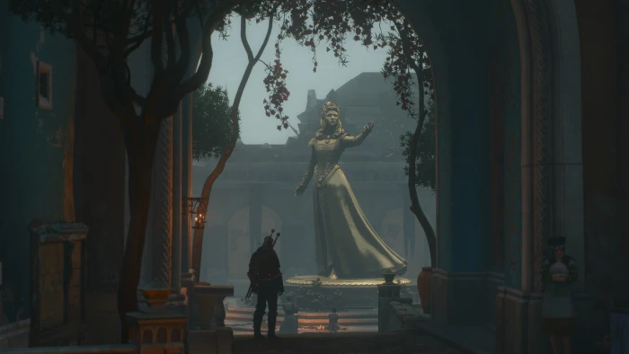 The Witcher 3 Wild Hunt Geralt of Rivia statue video games 2k