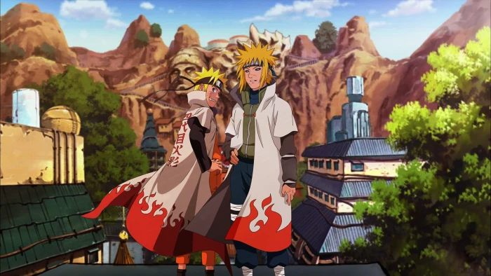 Uzumaki Naruto and Minato Shippuuden Hokage Namikaze 2k
