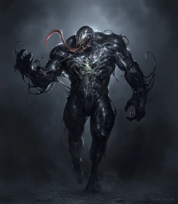 Venom wallpaper Ivan Dedov artwork digital art concept 2k