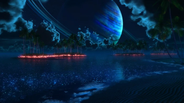 body of water wallpaper planet landscape island tropical 2k