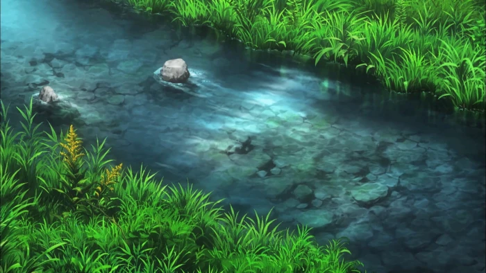 body of water digital art nature landscape river Non Biyori 2k