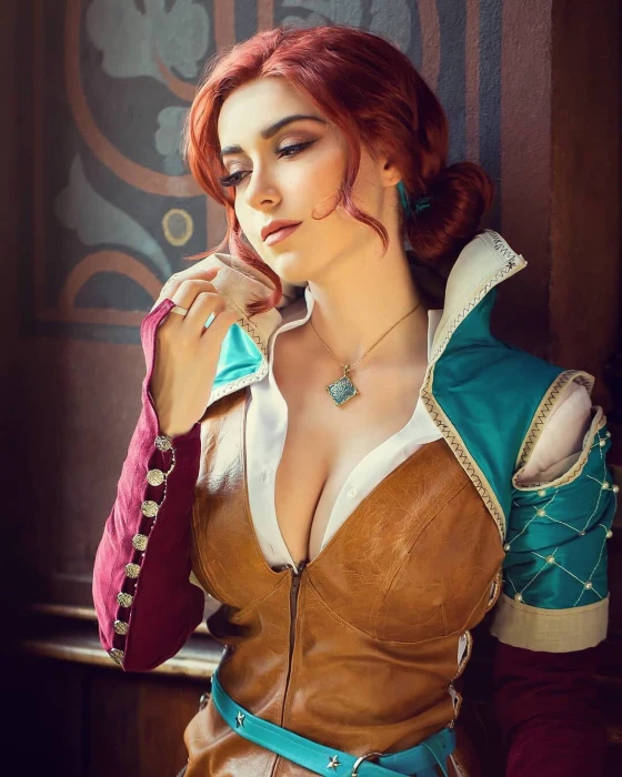 women The Witcher 3 Wild Hunt Triss Merigold Jannet in Cosplay