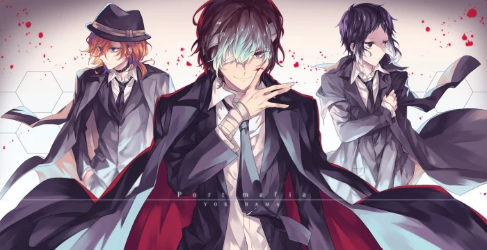 Bungou Stray Dogs anime boys Dazai Osamu Nakahara Ch ya 2k