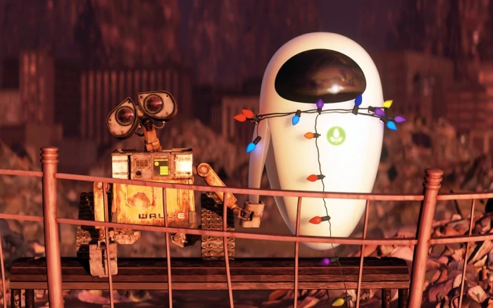 Wall E and Eva movie still photography WALL Pixar Animation Studios 2k