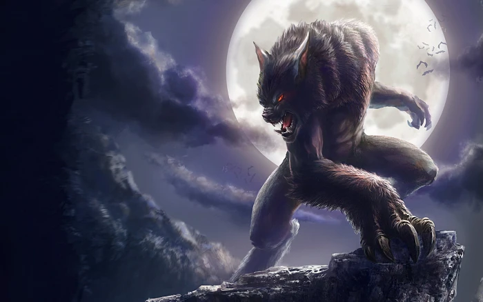 Werewolf And Full Moon wolf wallpaper Games night horror 2k