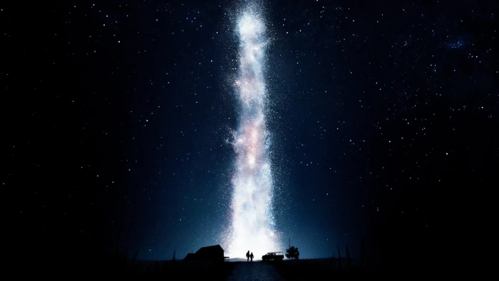 white explosion stars night dark Interstellar movie movies 2k