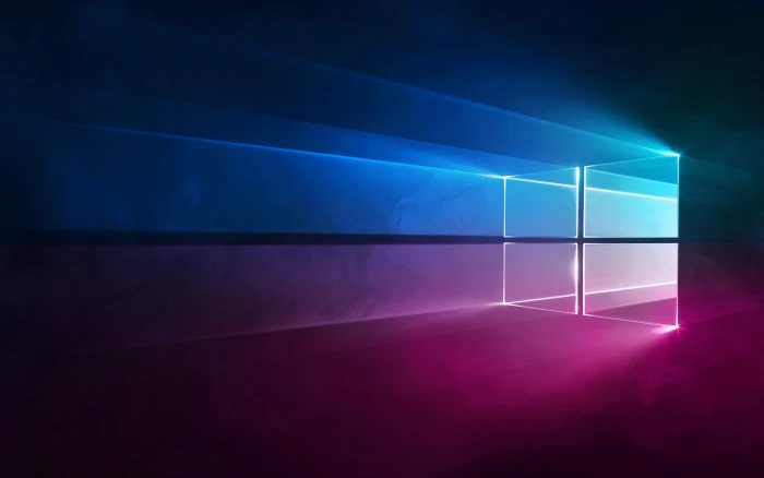 windows 10 microsoft gradient blue purple abstract futuristic 2k