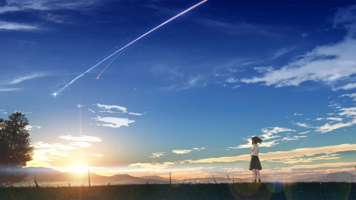 Your Name wallpaper digital Makoto Shinkai 2k