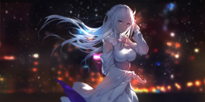 Emilia Re Zero Kara Hajimeru Isekai Seikatsu anime 2k