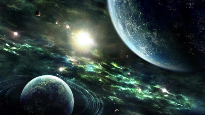 multiverse digital wallpaper space artwork universe planet 2k