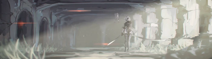 Nier Automata illustration 2k 4k