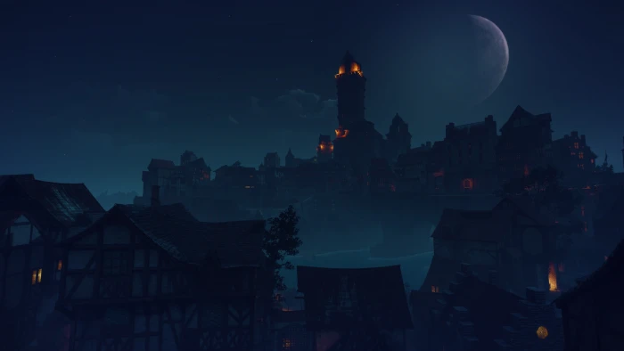night the city witcher 3 wild hunt 2k 4k