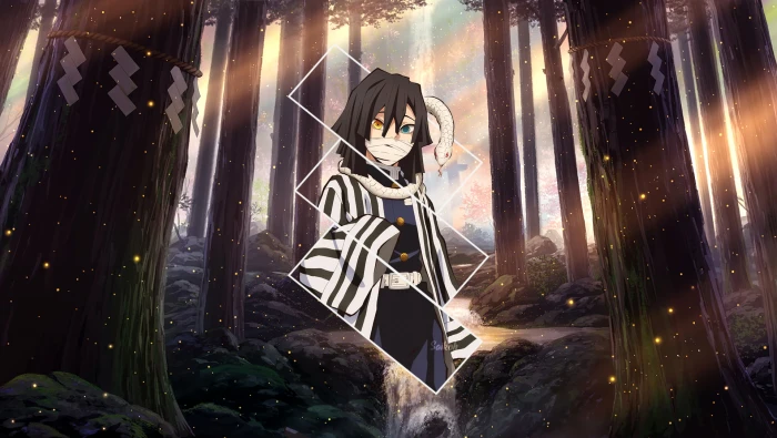 Obanai Iguro snake Kimetsu no Yaiba heterochromia anime 2k