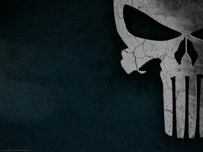 The Punisher logo skull bones halloween spooky backgrounds 2k
