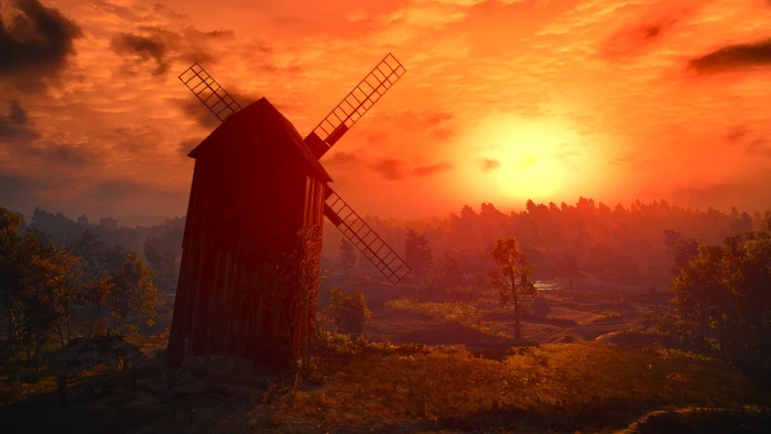 the witcher 3 wild hunt video games sky sunset environment 2k