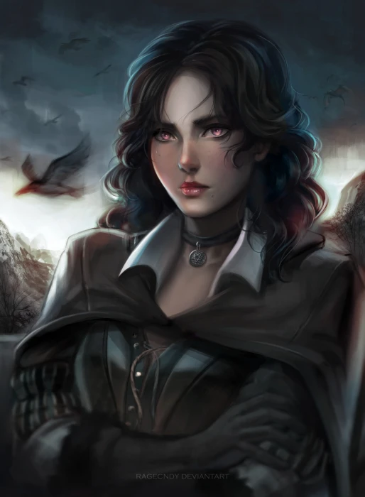The Witcher Yennefer of Vengerberg video games digital art 2k
