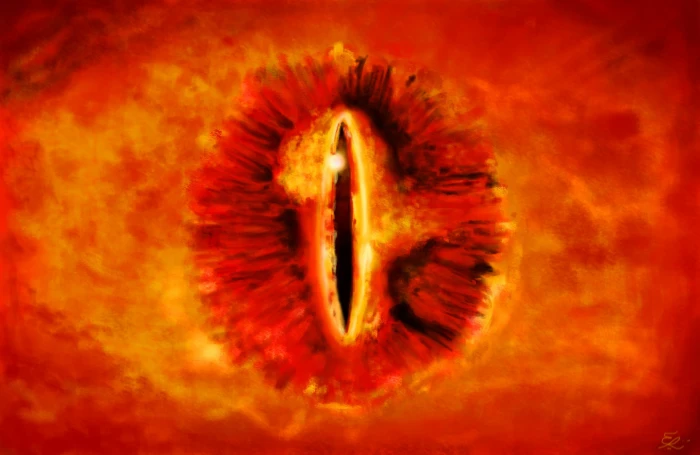 untitled Sauron The Lord of the Rings eyes no people red 2k