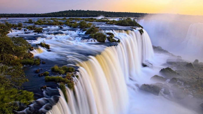 waterfall scenery nature landscape scenics beauty in 2k