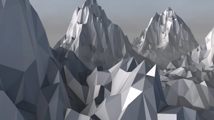 gray mountain illustration grey digital wallpaper art 2k