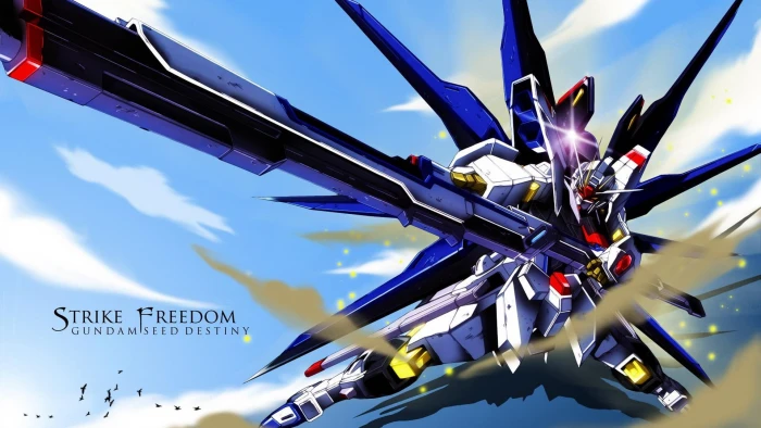 Gundam Strike Freedom illustration Seed Destiny Striker dom 2k