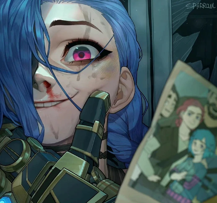 Jinx League of Legends Arcane animation Crazy Stupid Love