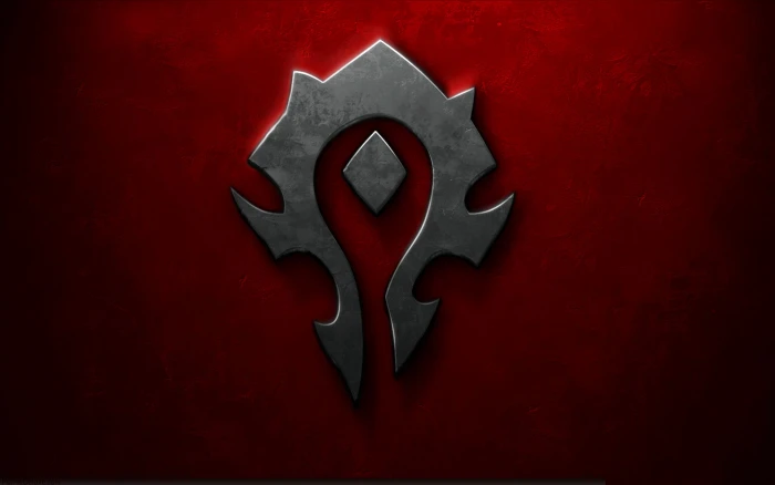 logo illustration horde World of Warcraft video games red 2k