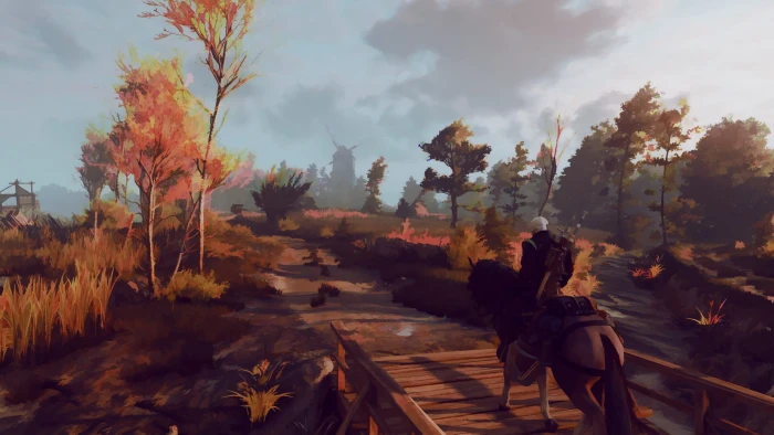 man riding horse illustration The Witcher 3 Wild Hunt video games 2k