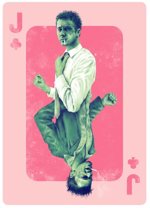 men's green dress shirt portrait display movies artwork fan art