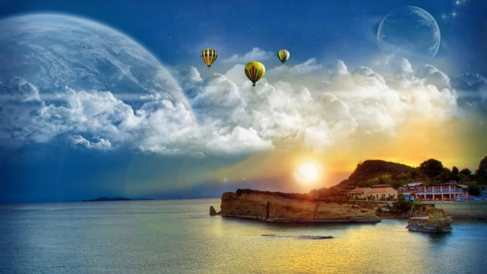 nature sun sunset sunrise sky silhouette star dusk water 2k