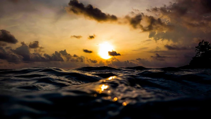 nature sun sunset sunrise sky silhouette star water 2k