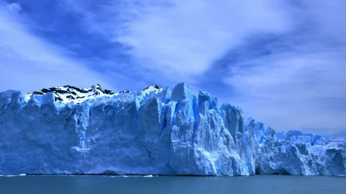 nature winter landscape snow ice glacier cold temperature 2k