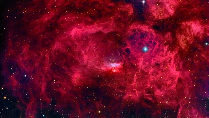 nebula universe red sky ngc galaxy space 2k