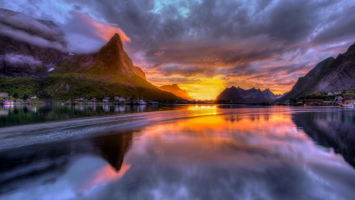 pc nature hd pictures water reflection cloud sky 2k