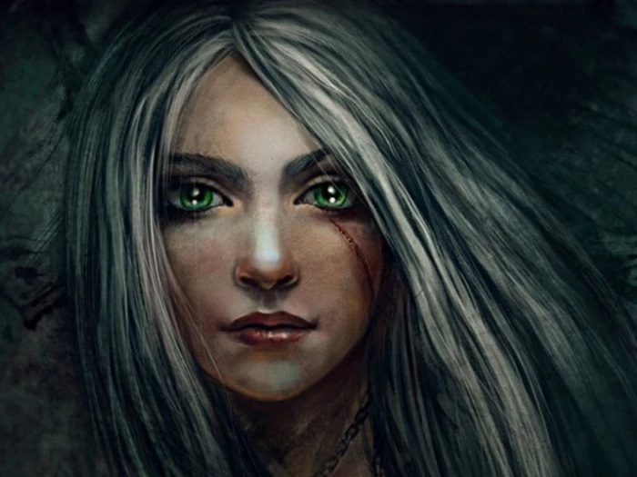 profile of woman illustration eyes girl face hair fantasy 2k