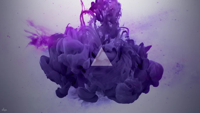 purple smoke digital wallpaper ink abstract art Alberto Seveso 2k