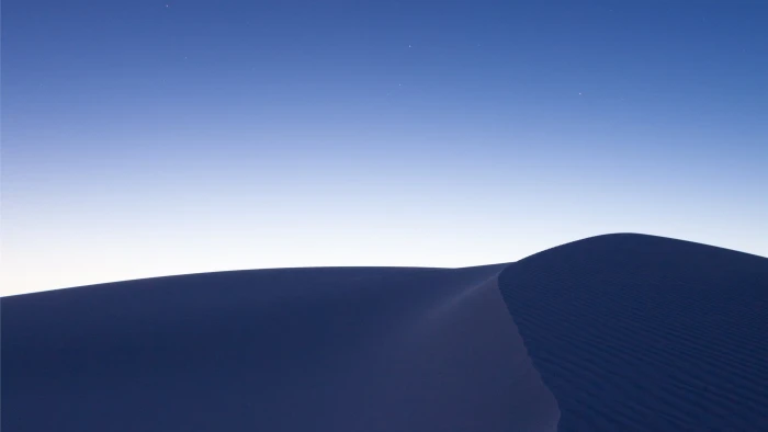 sand desert sky dunes nature blue 2k