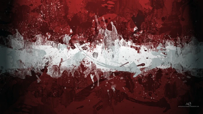 abstract painting simple background minimalism Flag of Latvia 2k