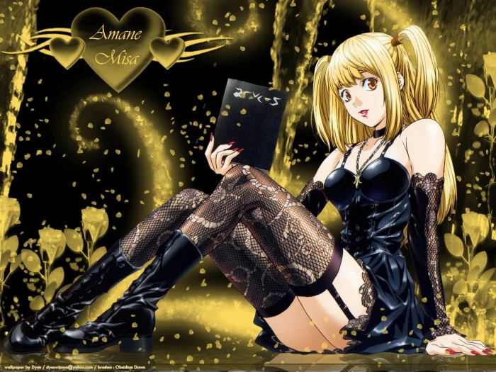 animated female character Death Note Amane Misa anime girls 2k