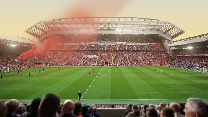 Anfield Road Liverpool FC stadium soccer sport crowd team 2k