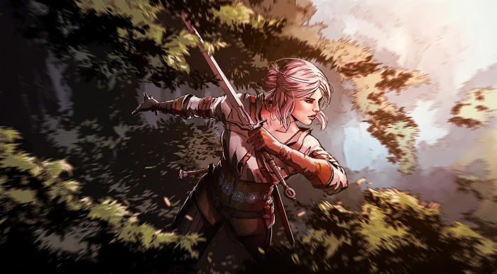 artwork fan art Cirilla Fiona Elen Riannon The Witcher 3 Wild Hunt 2k