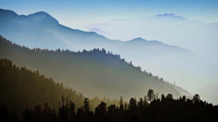 background fog landscape mac mountain nature range sunrise 2k 4k