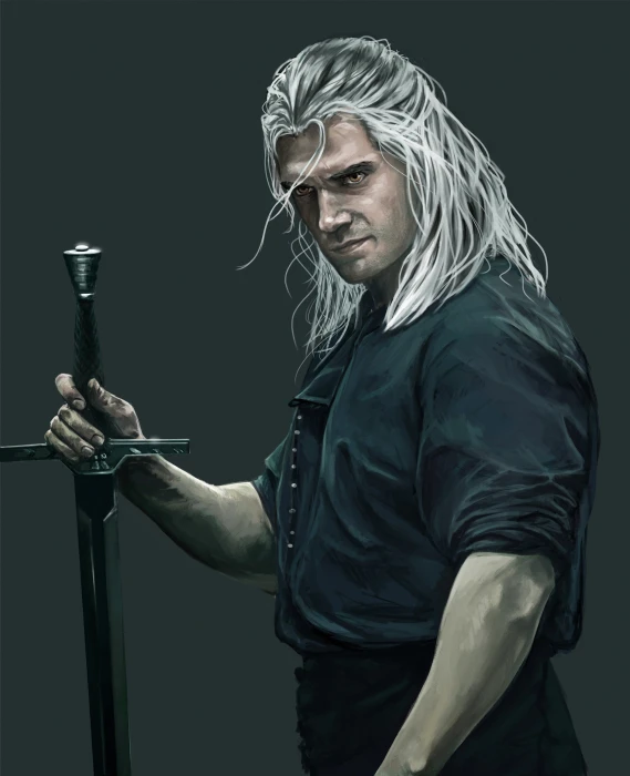 Diego Cabrera fan art Henry Cavill Geralt of Rivia The Witcher TV Series 2k