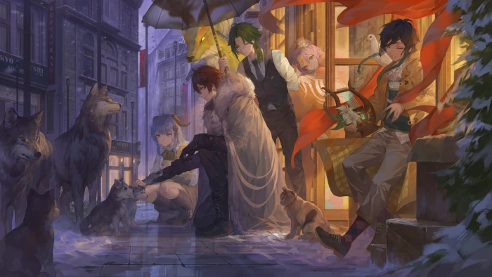 Genshin Impact anime boys girls 2k