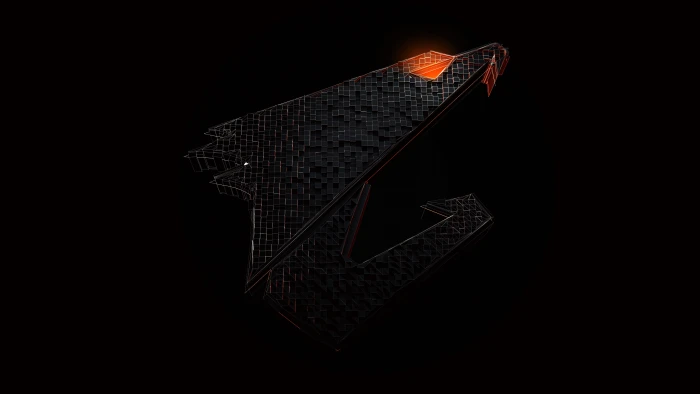 Gigabyte Aorus logo PC gaming technology simple background 2k 4k
