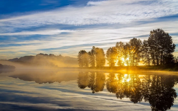 laptop backgrounds nature images sky reflection 2k