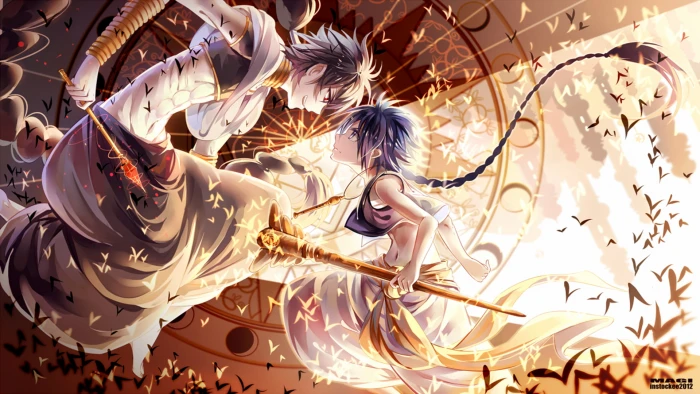 Magi anime wallpaper The Labyrinth of Magic Aladdin 2k