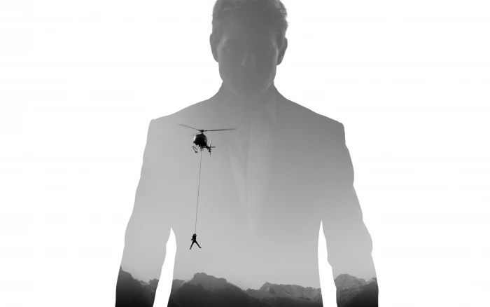 Mission Impossible Fallout one person white background 2k 4k