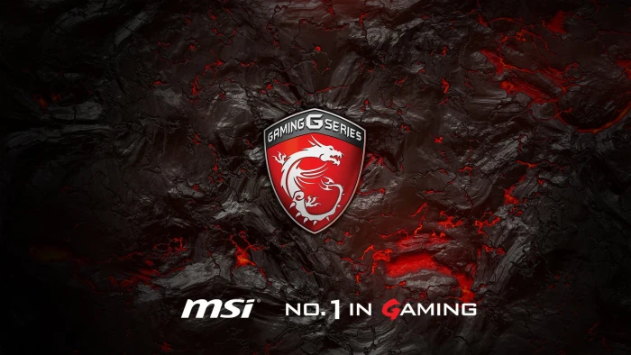 MSI Gaming G Series logo Gambit red dragon lava numbers 2k