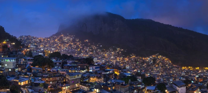 panoramic photography of lighted city Rio de Janeiro Brazil 2k